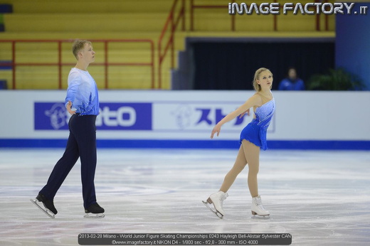 2013-02-28 Milano - World Junior Figure Skating Championships 0243 Hayleigh Bell-Alistair Sylvester CAN